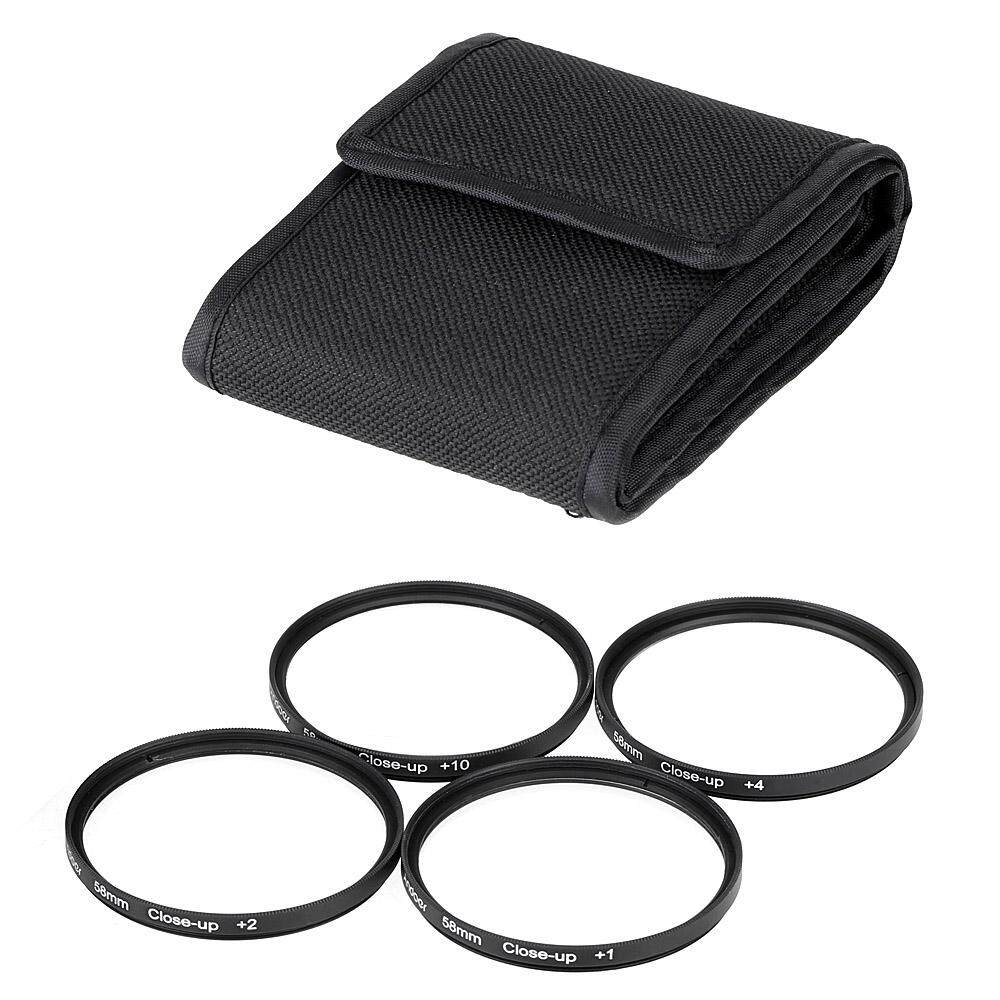Andoer 58 Mm Penutup Makro-Up Set Filter + 1 + 2 + 4 + 10 dengan Kantong untuk Nikon Canon pemberontak T5i T4i EOS 1100D 650D 600D DSLR-Intl