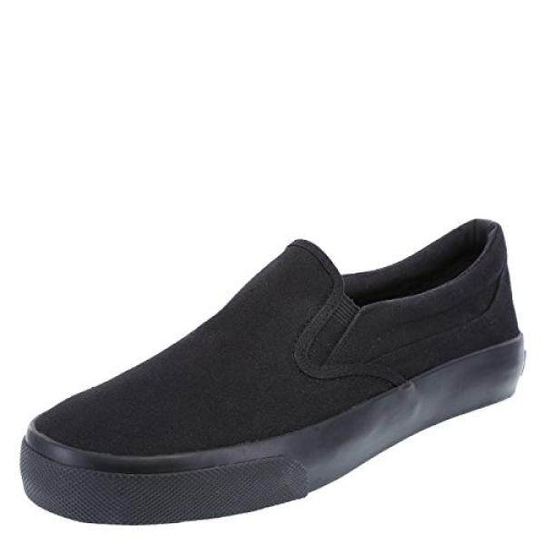 AIRWALK Pria Hitam Pria Stitch Slip-On 10 Regular-Intl