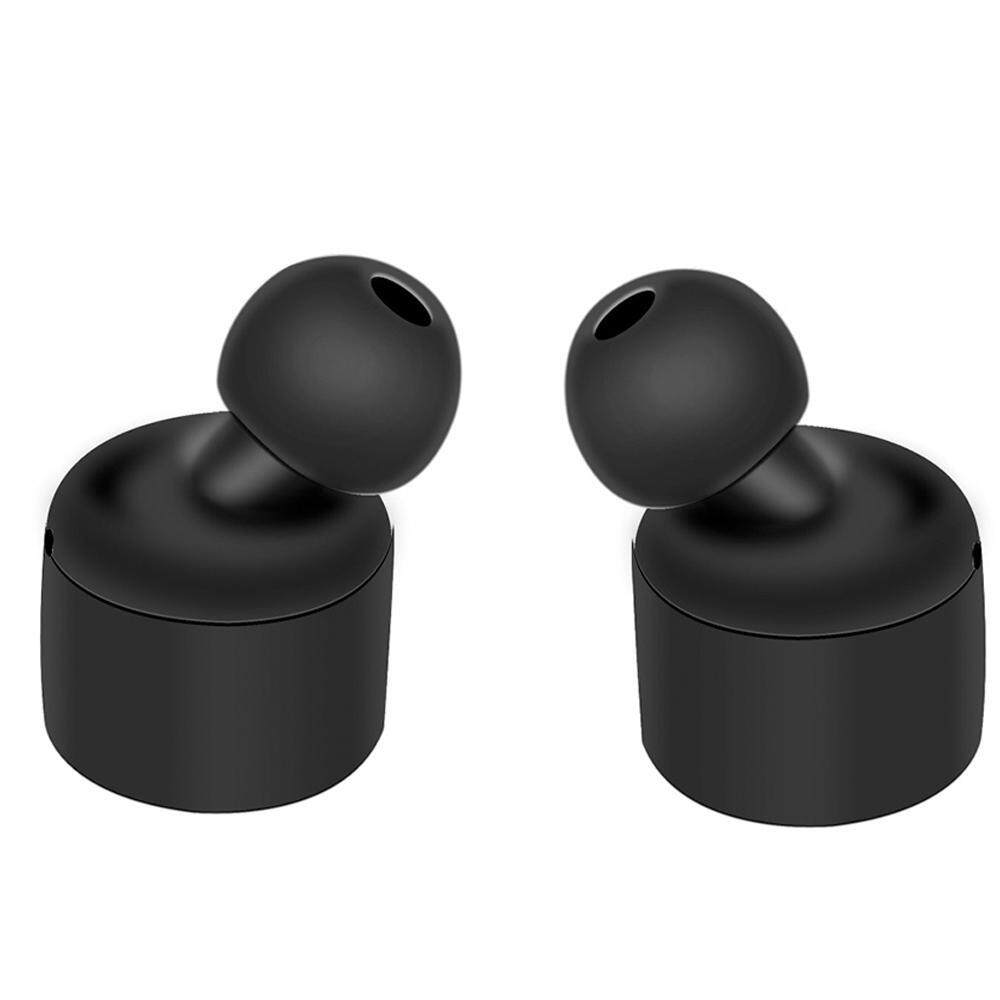 Jiechuan 4.2 CSR Versi Suara Surround Stereo Nirkabel Earphone Bluetooth dengan Mikrofon untuk iPhone, Samsung, Android IOS (Hitam)-Intl