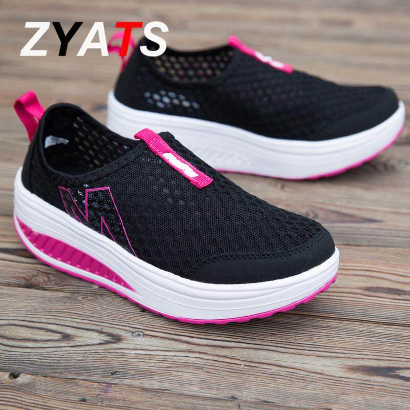 ZYATS 2018 Baru Wanita Tinggi Meningkatkan Sepatu Kasual Swing Wedges Sepatu Bernapas Hot 5 Warna Januari 2019 - 5 ZYATS 2018 Baru Wanita Tinggi Meningkatkan Sepatu Kasual Swing Wedges Sepatu Bernapas Hot 5 Warna - 5