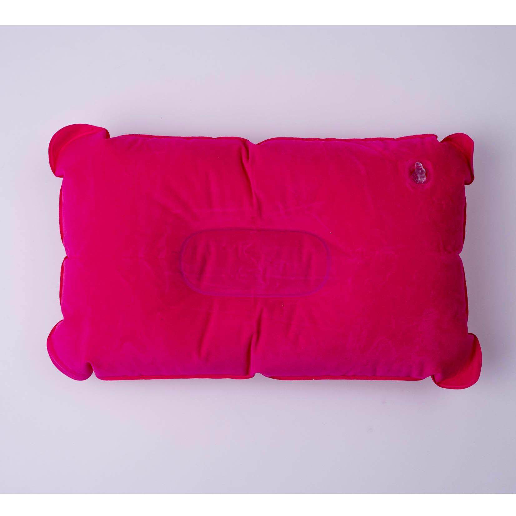 Kedai Harmain New Arrival Portable Inflatable Flocked Travel Pillow