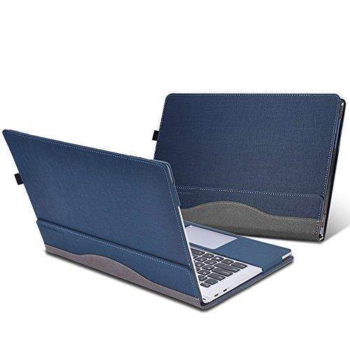2017 Laptop untuk Lenovo ThinkPad X1 YOGA 14 Inch, dapat Dilepas Sarung Tas Buku Catatan Tablet PU Kulit Pelindung Kulit (Biru)-Internasional