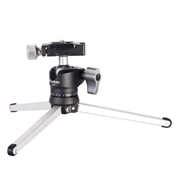 Mini Kompak Tripod, ulanzi Tabletop Perjalanan Mini Tripod dengan Bola Kepala untuk Canon Nikon DSLR Sony A7S Kamera Kamera Perekam Smartphone YouTuber Vlogger Perlengkapan -Internasional