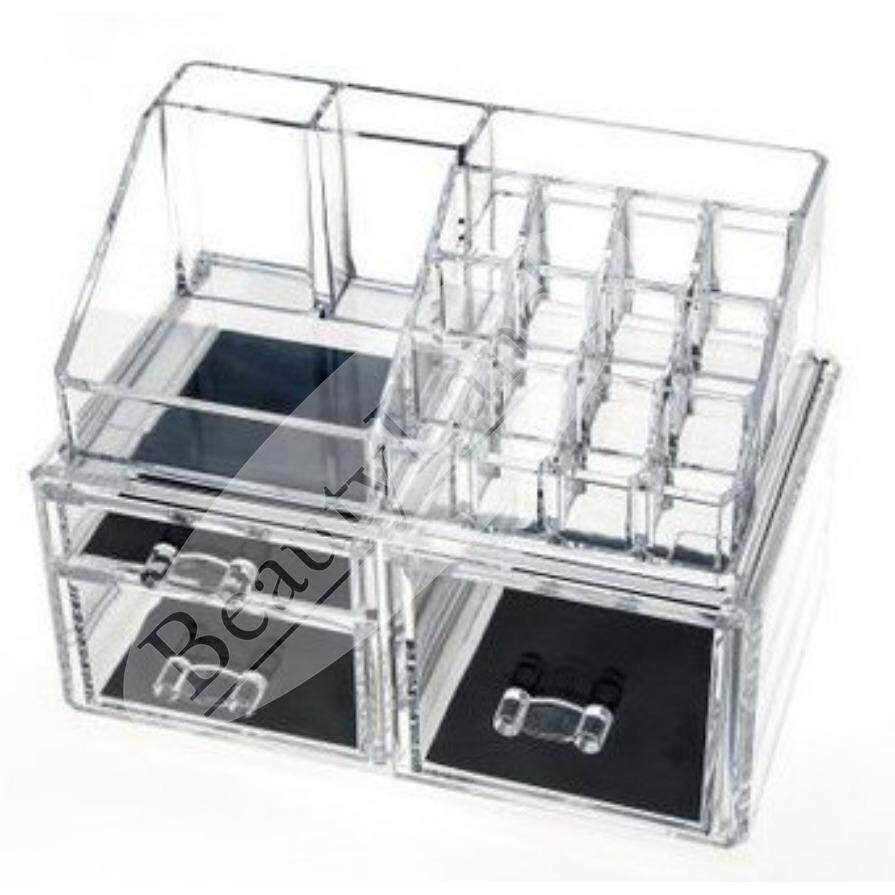 Cek Harga Beautyland 7 Tier Drawers Clear Acrylic Cosmetic Beautyland 3 Big Drawers Clear Acrylic Cosmetic Storage Makeup Jewelry Display Organizer Box Lipstick