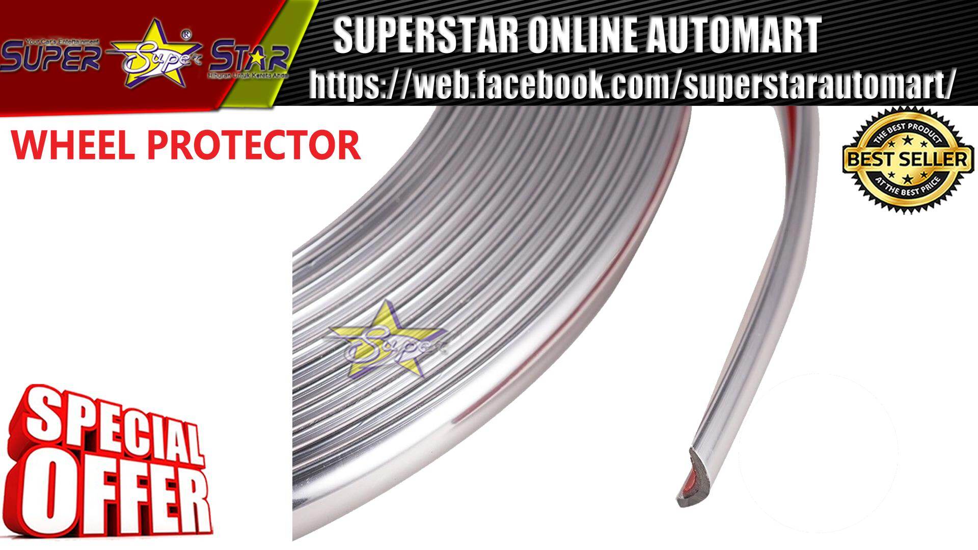 Car Wheel Rim Protectors Auto / Rings / Plating Silver