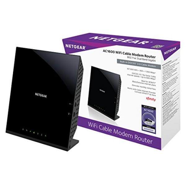 Netgear AC1600 (16X4) WIFI Kabel MODEM Router Kombo (C6250) DOCSIS 3.0 Bersertifikat untuk Xfinity Comcast, Waktu Warner Kabel, Cox, & Lainnya-Internasional