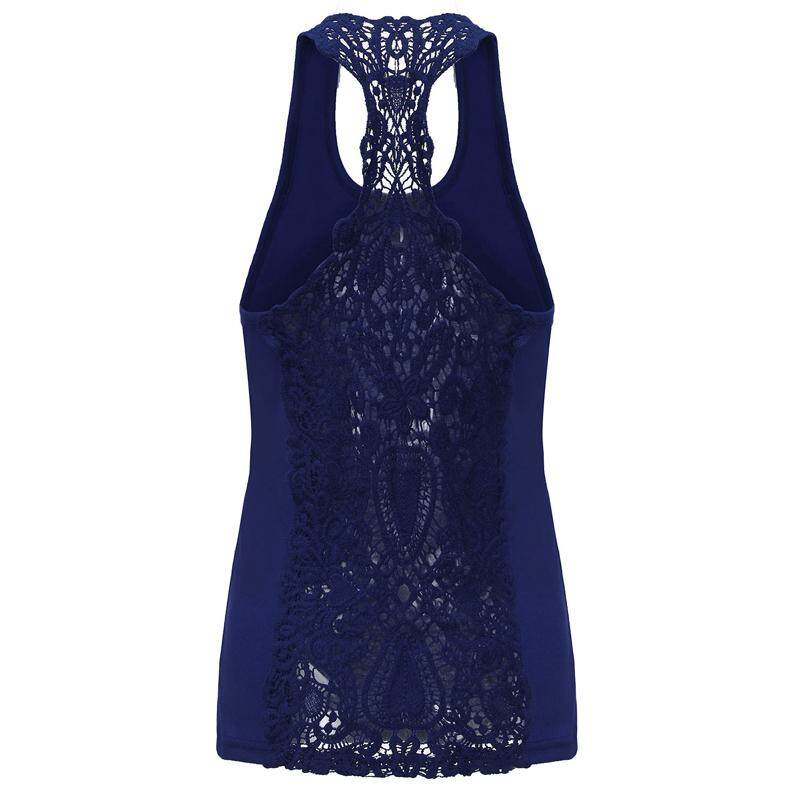 ZANZEA New Fashion Plus Size S-3XL Tank Tops Summer Style Women Camisole Vest Lace Hollow Out Sleeveless Blusas Roupa Mujer Blue August 2018 - 4 ZANZEA New Fashion Plus Size S-3XL Tank Tops Summer Style Women Camisole Vest Lace Hollow Out Sleeveless Blusas Roupa Mujer Blue - 4
