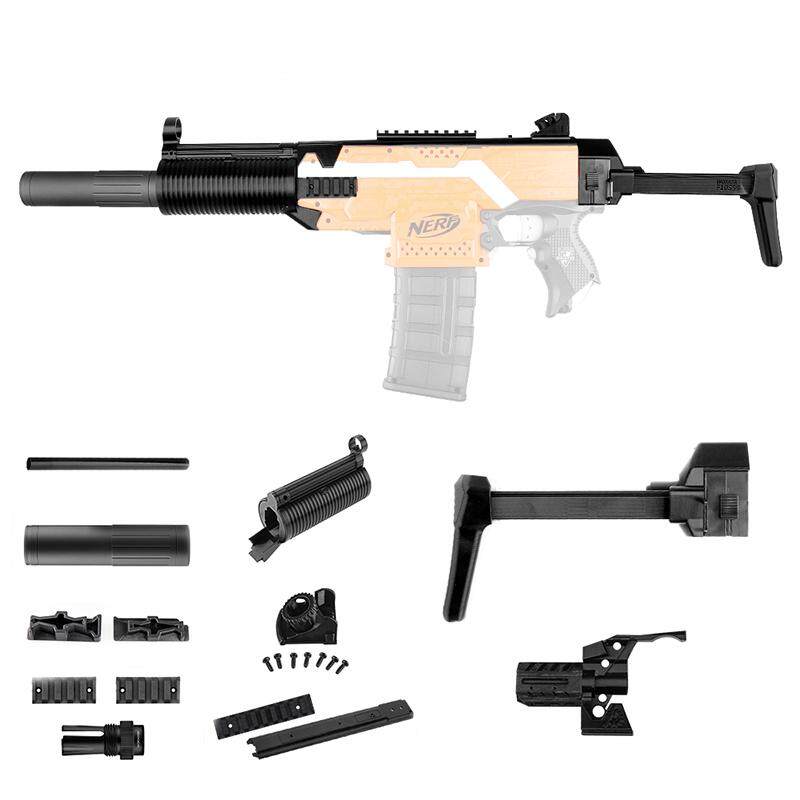 WORKER F10555 MP5-K Bare Pipe Front Tube Decoration Part For Nerf N-Strike Elite