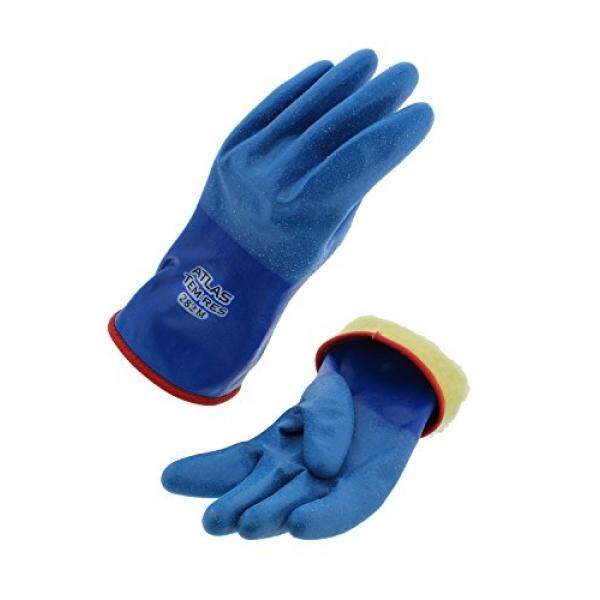 Almm Showa Terbaik 282 Atlas Temres Insulated Sarung Tangan, Anti-Air/Dapat Bersirkulasi Temres Teknologi, minyak Tahan Rough Bertekstur Lapisan, Isolasi Akrilik, Medium (1 Pair)-Internasional