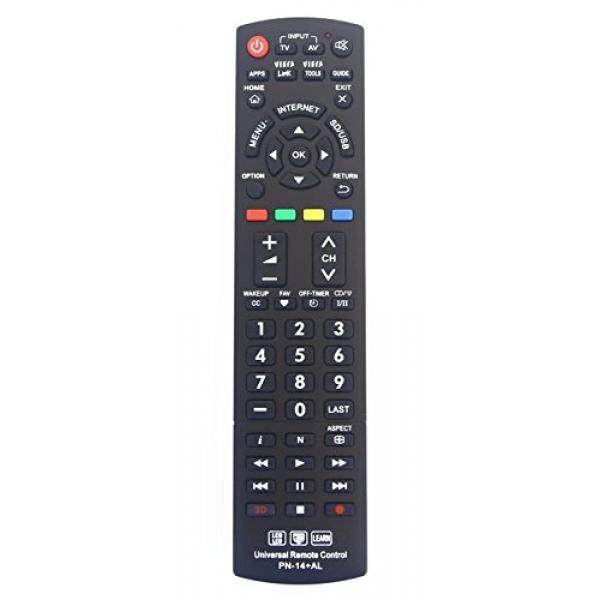 Gvirtue Universal Remote Control Compatible Replacement for Panasonic TV/ VIERA Link/ HDTV/ 3D/ LCD/ LED, N2QAYB000485 N2QAYB000100 N2QAYB000221 N2QAYB00048
