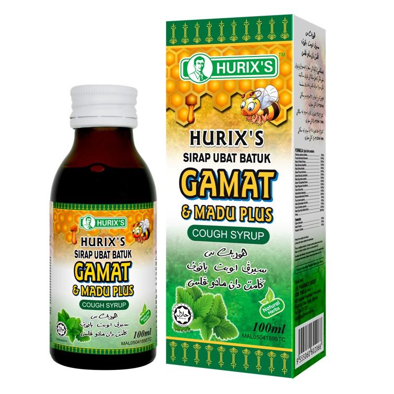 Hurix's u.batuk gamat&madu Plus 100ml (9555060607917)