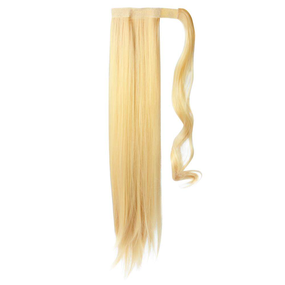 Ponytail Hair Extensions Women Ladies Clip Wrap Around Straight Hairpiece FA282 - intl