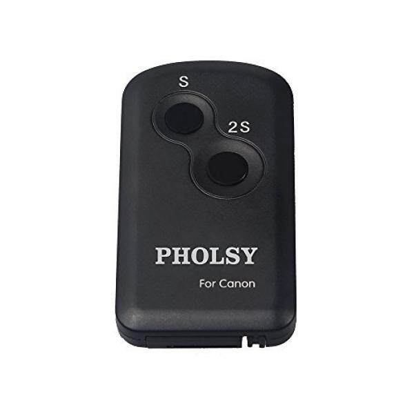 Pholsy Inframerah Nirkabel Remote Kontrol Pengatur Cahaya Kamera untuk Kamera Canon, Lensa Pengganti Canon Pengendali Jarak Jauh RC-6-Intl