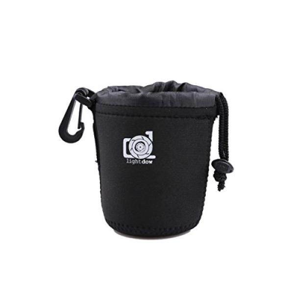 LightDow Small Lens Pouch 5mm Thick Neoprene Bag For Canon 50mm F1.8 EF-S 18-55mm f/3.5-5.6 IS II Yongnuo YN 50mm F/1.8 Etc (Size=S) - intl