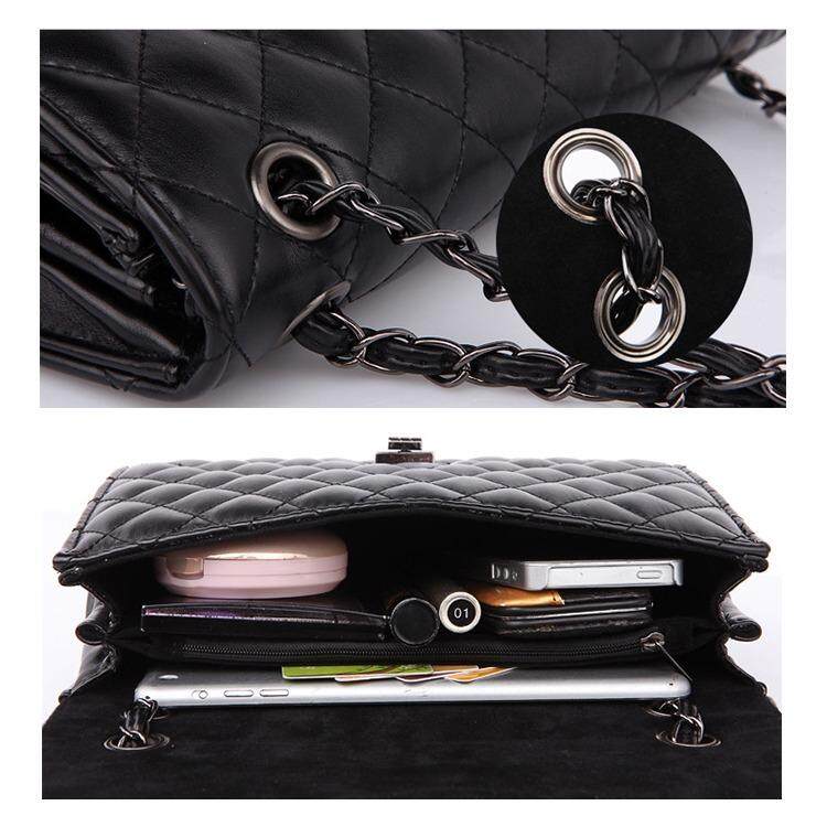 Le Sweet SA Quilted Bowling Handbags_Black With Silver Black Sling September 2018 - 3 Le Sweet SA Quilted Bowling Handbags_Black with silver black sling - 3