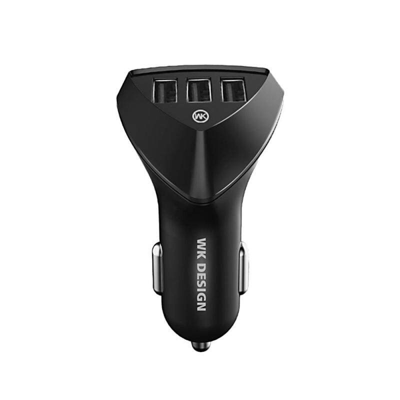 noonbof WK New 3 Port Fast Charging USB Car Charger Singapore