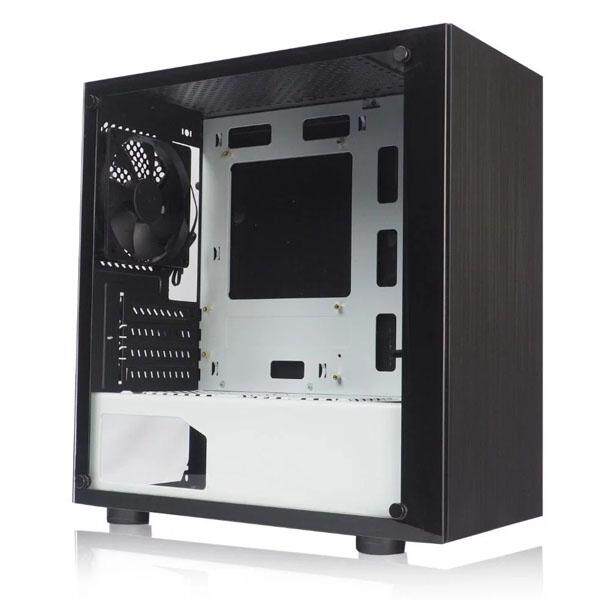 Tecware Nexus M Tempered Glass Gaming Casing With 3 Units 12CM Fan (Black White) Malaysia