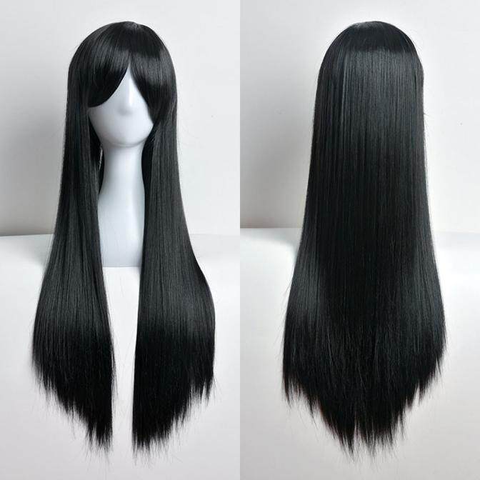 Jual Seksi Modis 80 Cm Teguran Panjang Lurus Teguran Cosplay Pesta Kostum Rambut A2 A3 Rowellshop-Internasional