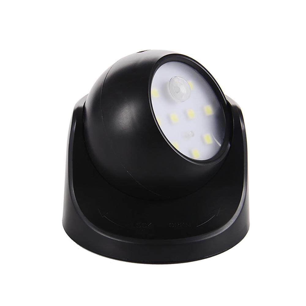 Chongqing 360° Motion Sensor Night Light, Pawaca 9 LEDs Waterproof Wireless Battery Powered Wall Light for Home Outdoor Garden Patio Pathway, Auto On/Off - intl