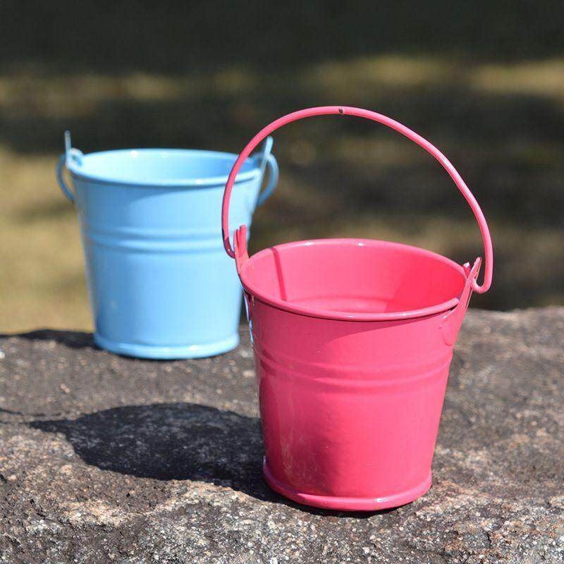 Mini Metal Bucket Wedding Party Christening Favour Gift Pails Iron Buckets Hot
