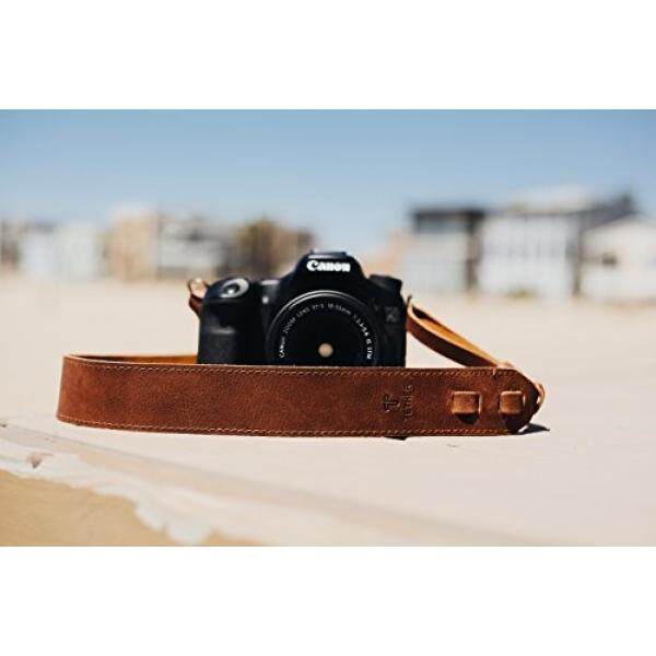 Coklat Tali Kamera Kulit untuk DSLR atau Kamera SLR, DSLR Tali Kamera. Aksesoris Kamera. Canon Tali Kamera. Nikon Tali Kamera-Intl