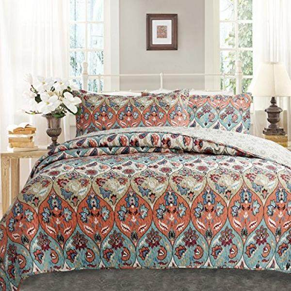 Bedding Sets For Set S Brands Review In Dada Bedding Bohemian Fl Paisley Garden Party Reversible Quilted Coverlet Bedspread Set Bright Vibrant Boho