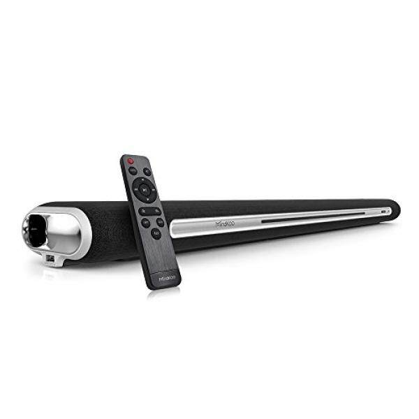 Mindkoo Soundbar, mindkoo 33-Inci Kuat Bas Mengelilingi Suara Bar Berkabel dan Nirkabel Bluetooth Pembicara Audio dengan 4 Penuh-Jarak driver untuk Televisi (Rumah Theater, kabel Optik, Jarak Jauh Kontrol)-Internasional