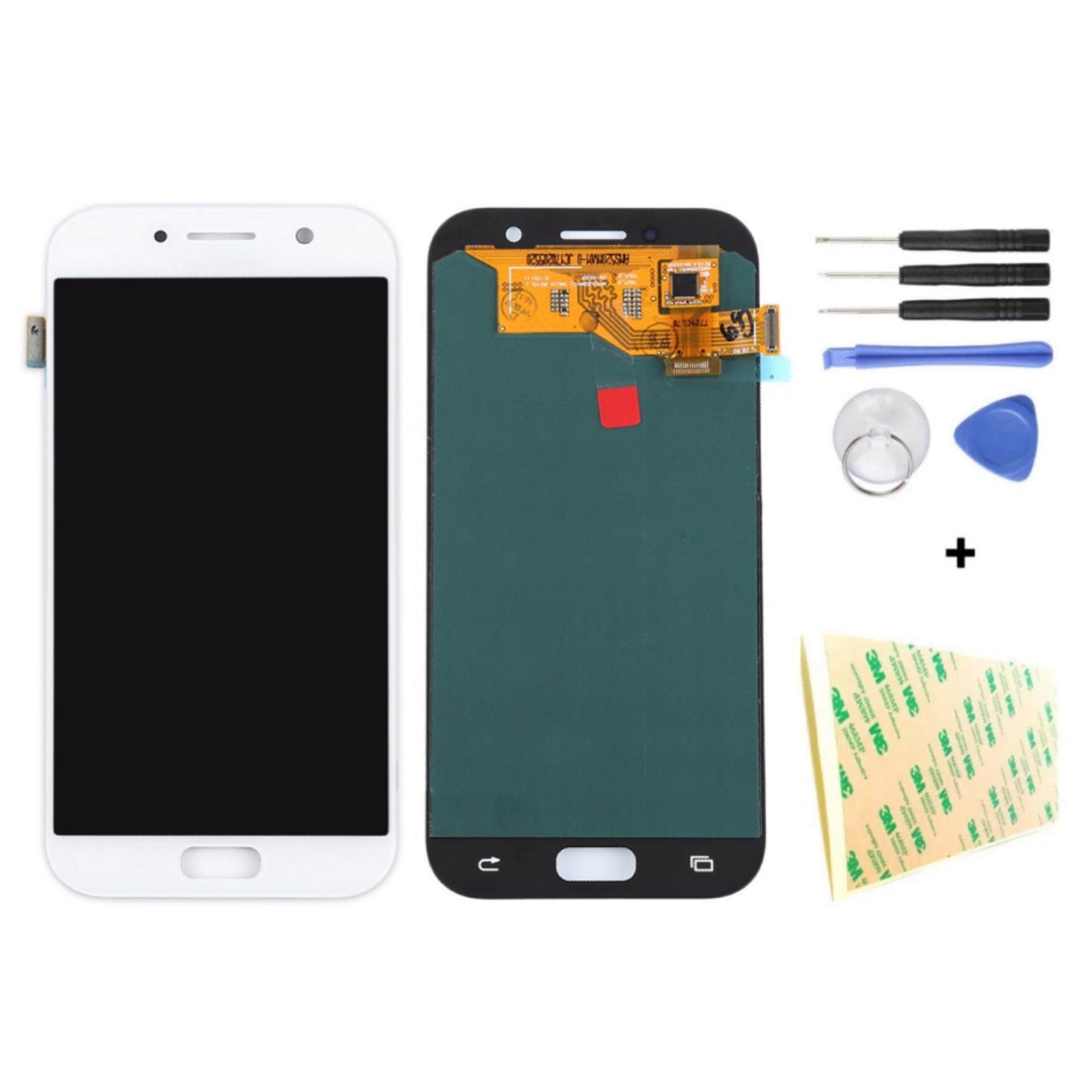 List Harga Samsung Galaxy Layar Full Termurah Juli 2019 7 Super AMOLED LCD untuk SAMSUNG Galaksi A5 2017 LCD A520 A520F SM-A520F LCD Tampilan + Sentuh Layar LCD Digitizer Assembly alat-Internasional