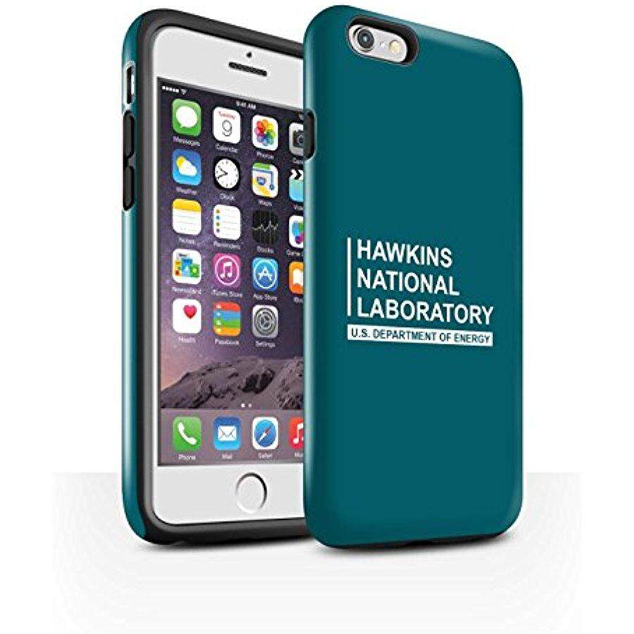 STUFF4 Gloss Tough Shock Proof Phone Case for Apple iPhone 6S / Teal Design / Hawkins National Laboratory Collection