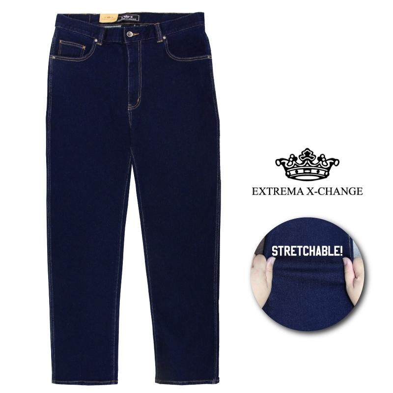 EXTREMA BIG SIZE Stretchable Navy Jeans EXJ6035