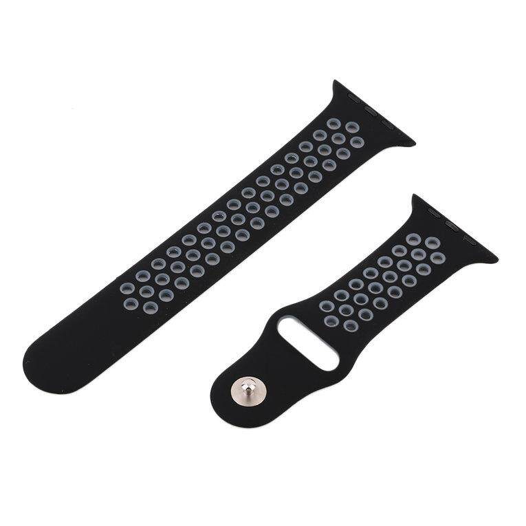 GOOD 42MM Dual Color Silicone Watch Band Adjustable For Apple Watch For NIKE - intl