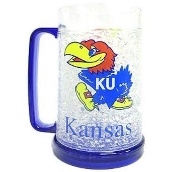Kansas Jayhawks Plastic Crystal Freezer Mug - intl