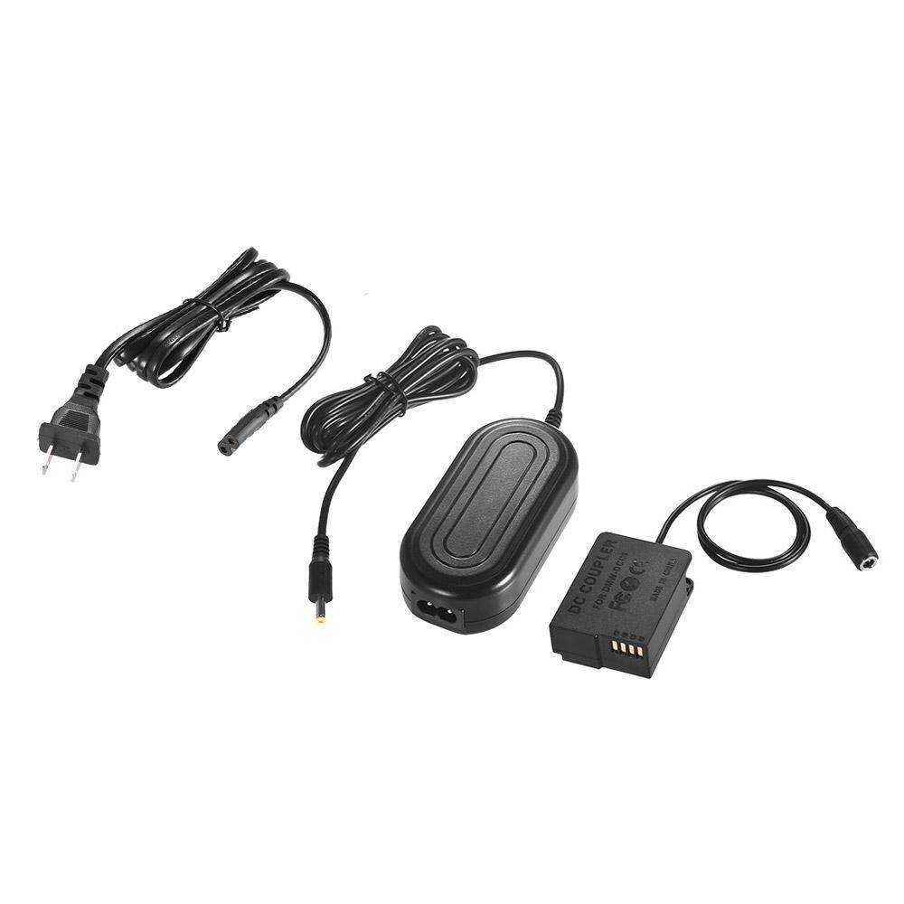 Andoer DMW-AC8 AC Adaptor Daya Menyediakan Charger Kamera + DMW-DCC8 DC Coupler Kit (DMW-BLC12 Pengganti) untuk Panasonic DMC-FZ200, FZ1000, GH2, G5, G6, G7, Lumix GX8, G85 Kamera Digital-Internasional