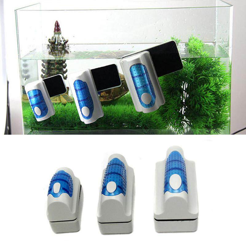 IBERL 1pc Medium Aquarium Fish Tank Floating Magnetic Glass Cleaner Algae Scraper Brush (Large)