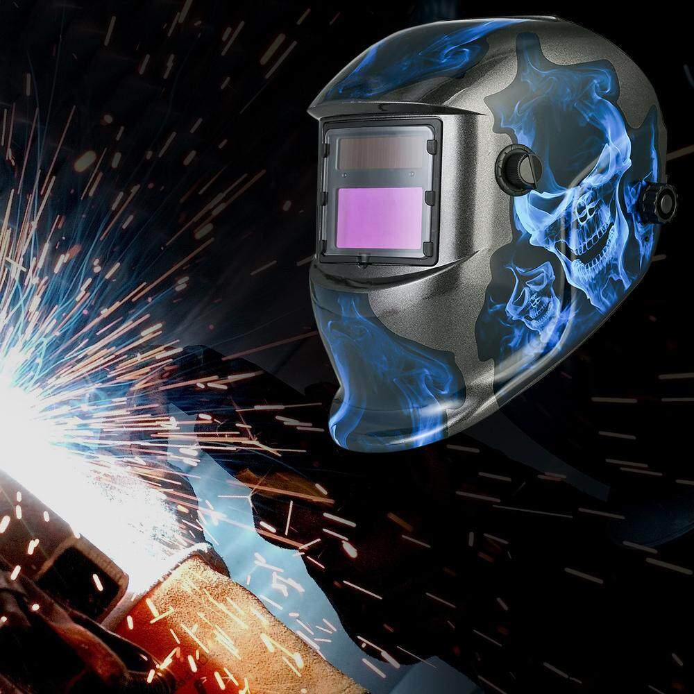 Industri Welding Helm Tenaga Surya Otomatis Menjadi Gelap Welding Helm TIG MiG dengan Dapat Disesuaikan Kepala Tali-Internasional