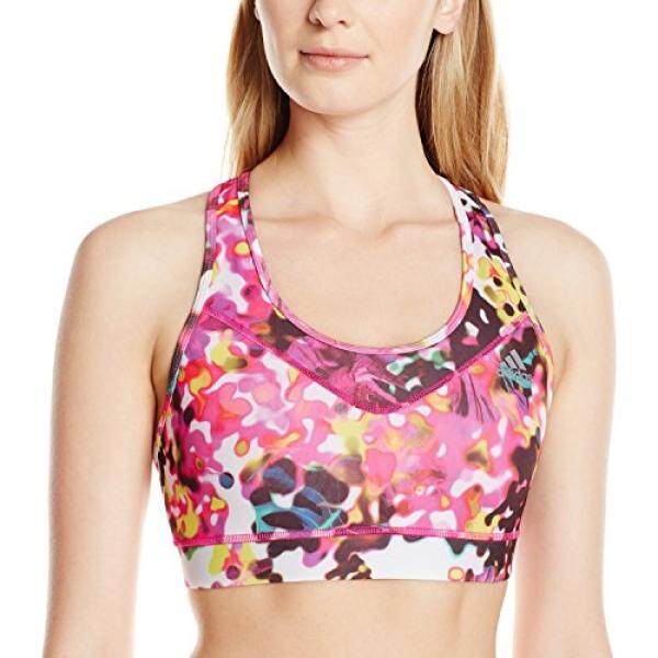 Adidas Wanita TECHFIT Beha, Warna-warni/Bunga Explosion Cetak,-Internasional