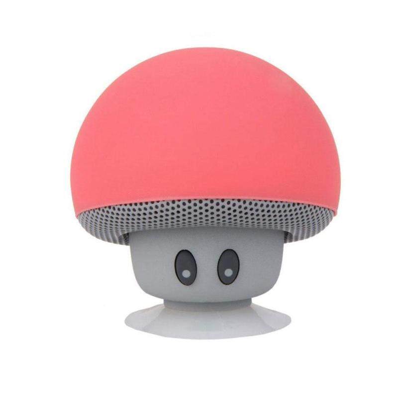 niceEshop New Mini Best Gifts Magnetic Portable Subwoofer Mp3 Player Mobile Phone Cute Mushroom Style Wireless Stereo Bluetooth Speaker 6 COLOR - intl Singapore