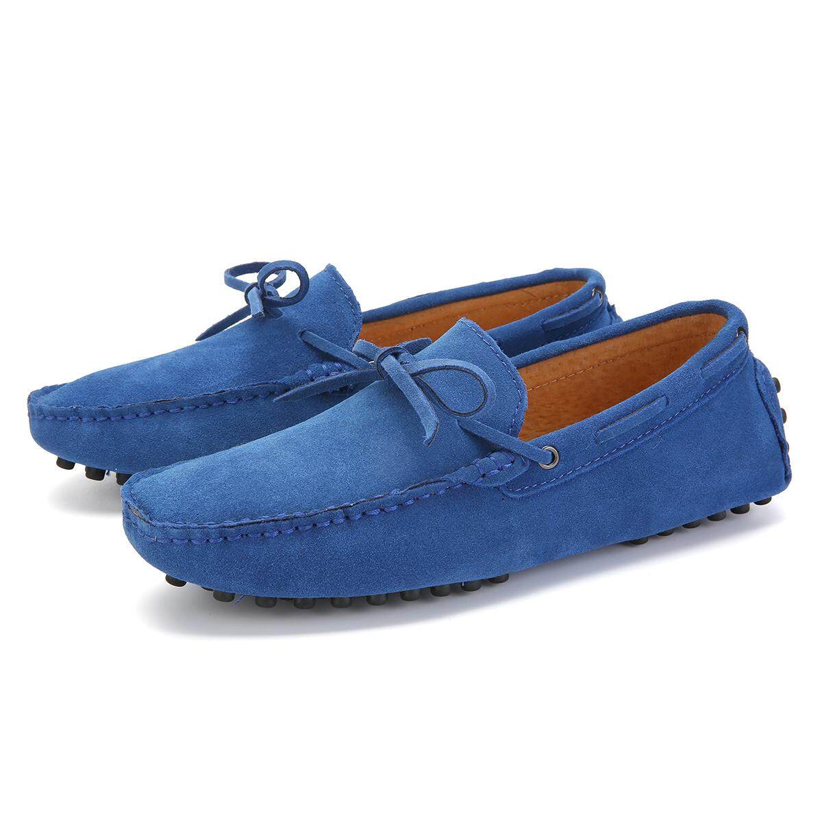 Fashion Men's Loafers Driving Moccasins Soft Suede Leather Penny Flats Casual Walking Work Party Club Shoes - intl