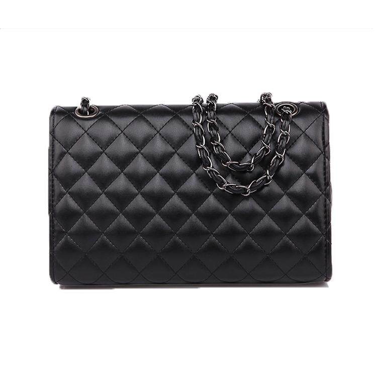 Le Sweet SA Quilted Bowling Handbags_Black With Silver Black Sling September 2018 - 2 Le Sweet SA Quilted Bowling Handbags_Black with silver black sling - 2
