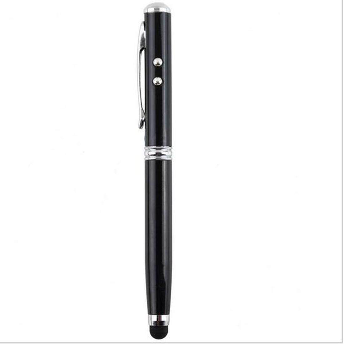 Noyokere Jual Panas Bagus Baru 4 Dalam 1 Ujung Karet Lembut Laser Penunjuk LED Senter Pena Stylus Layar Sentuh beberapa Warna-Internasional