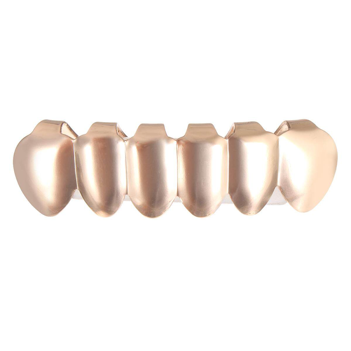 Custom 14k Gold Plated Hip Hop Teeth Grillz Caps Top & Bottom Grill Fang Set # Rose Gold - Intl August 2018 - 2 Custom 14k Gold Plated Hip Hop Teeth Grillz Caps Top & Bottom Grill Fang Set # Rose gold - intl - 2