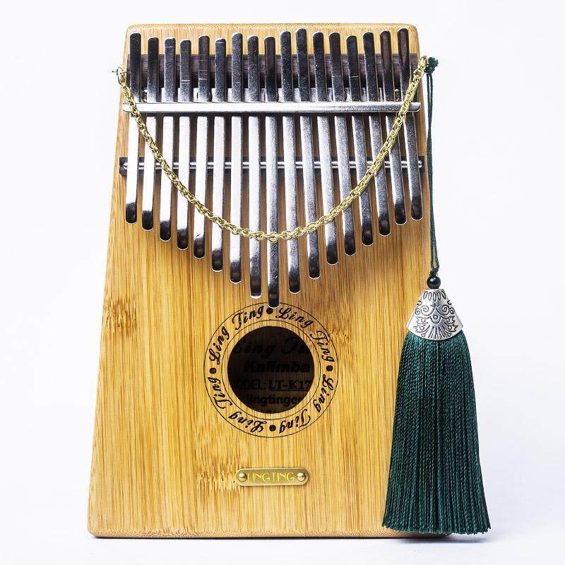 17 Keys Bamboo Finger Mbira Kalimba Keyboard Thumb Pocket Piano Without pickup - intl
