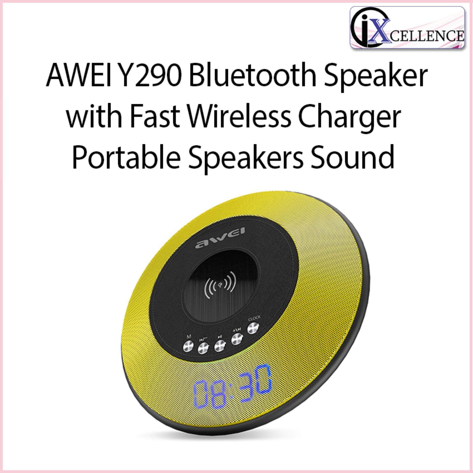 [IX] AWEI Y290 Bluetooth Speaker with Fast Wireless Charger Portable Speakers Sound Box