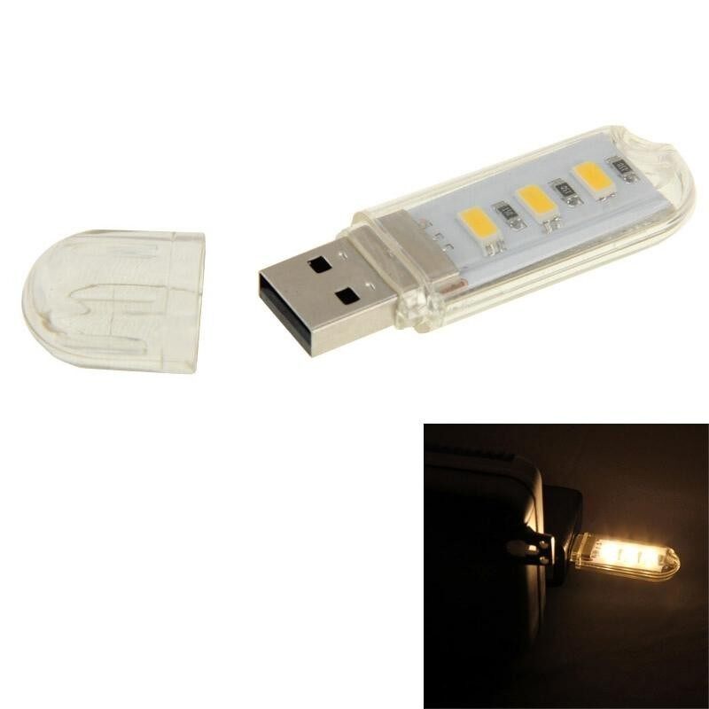 Bảng giá 1.5W USB Flash Disk Style USB Warm White Light 3 LED SMD 5630 Light Lamp - intl Phong Vũ