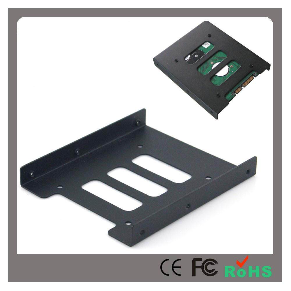 2.5 untuk 3.5 Inch SSD untuk Komputer HDD Adaptor Logam Braket Pemasangan Penyangga Perangkat Keras-Internasional