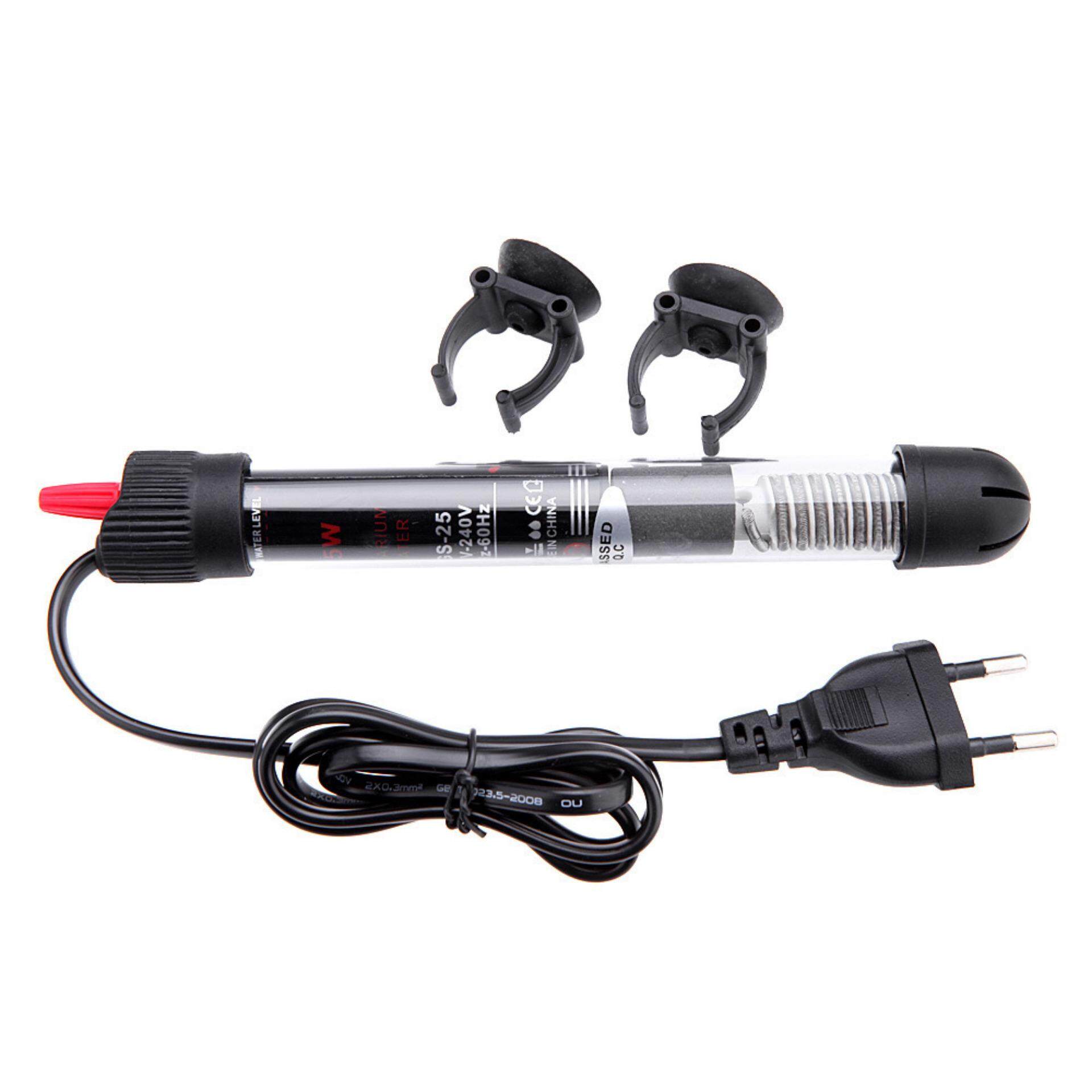 Getek 25 W Akuarium Heater Submersible Ikan Tangki Air Dapat Disesuaikan (Standar Eropa)-Internasional