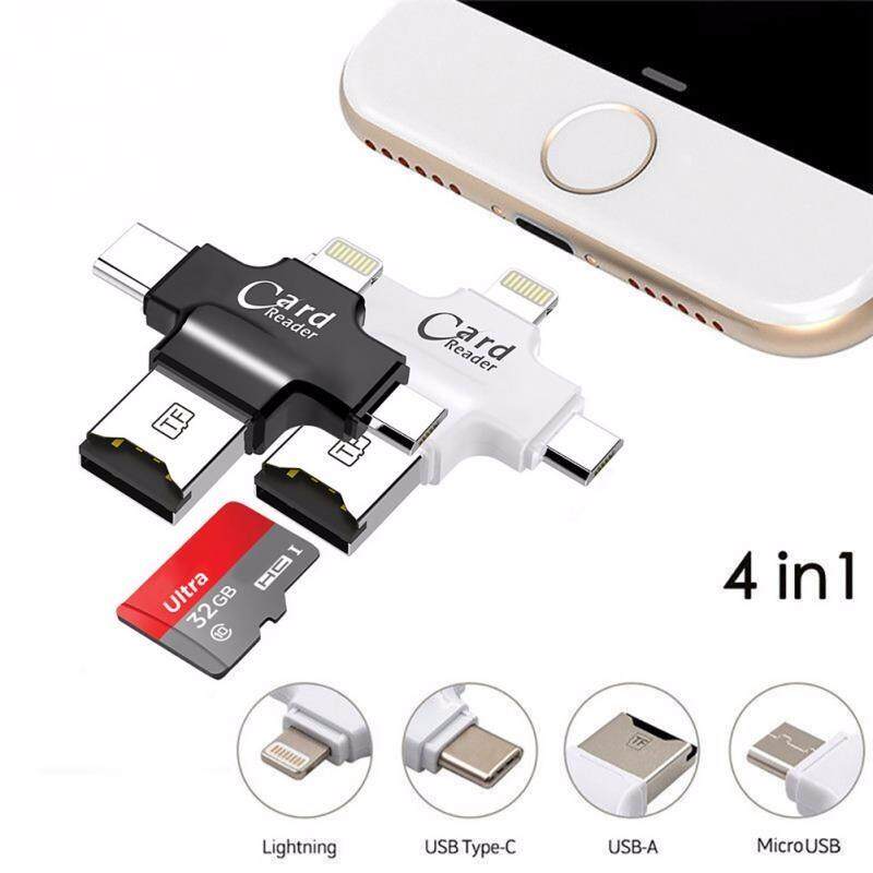 4in1 IOS Micro USB Type C OTG Micro SD TF Card Reader For Android IPhone 7 6S SE August 2018 - 2 4in1 iOS Micro USB Type C OTG Micro SD TF Card Reader for Android iPhone 7 6S SE - 2