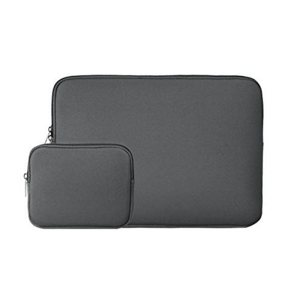 Rainyear 14 Inch Sarung Laptop Slim Tas Komputer Sarung Empuk Membawa Tas dengan Kecil Case untuk Charger atau Mouse, untuk 14 Notebook Ultrabook Chromebook dari Dell/HP/ThinkPad/Lenovo/Asus/Acer (Abu-abu) -Intl