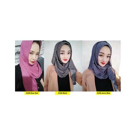[Pre-Order] Muslimah Wear- Knit Shawl Collection 13A-3108 (Rose Red) (ETA: 2023-05-31)