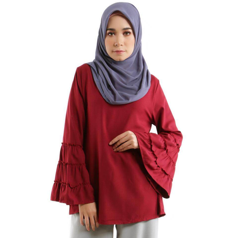 JF Fashion Erwana Trumpet Layer Sleeve Blouse F403